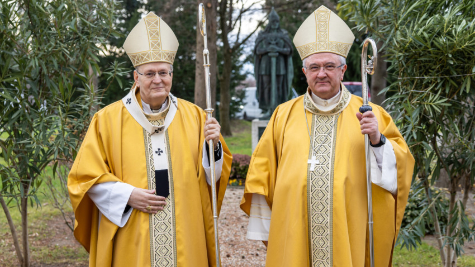 Erdő Péter bíboros és Veres András püspök közösen adott hálát huszonöt éves püspöki jubileumán