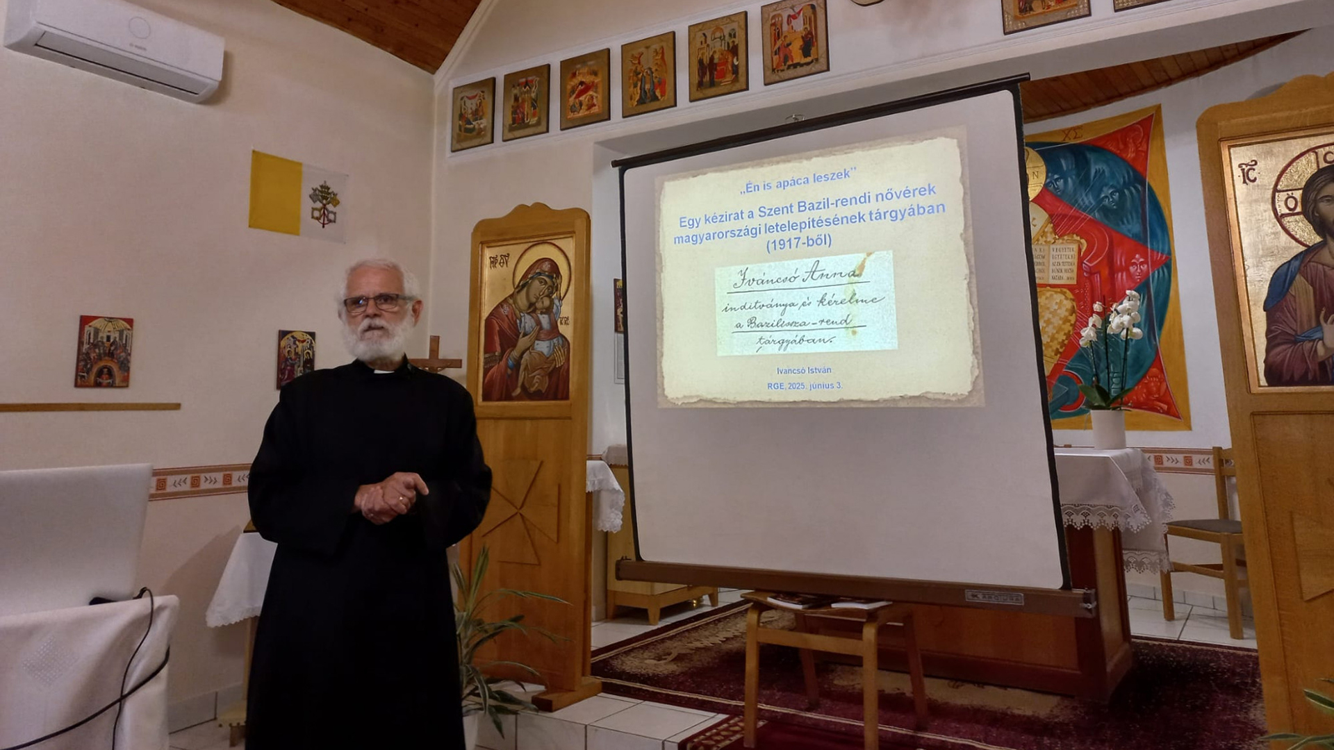 Rókahegyi görög este a szerzetesi közösségekről