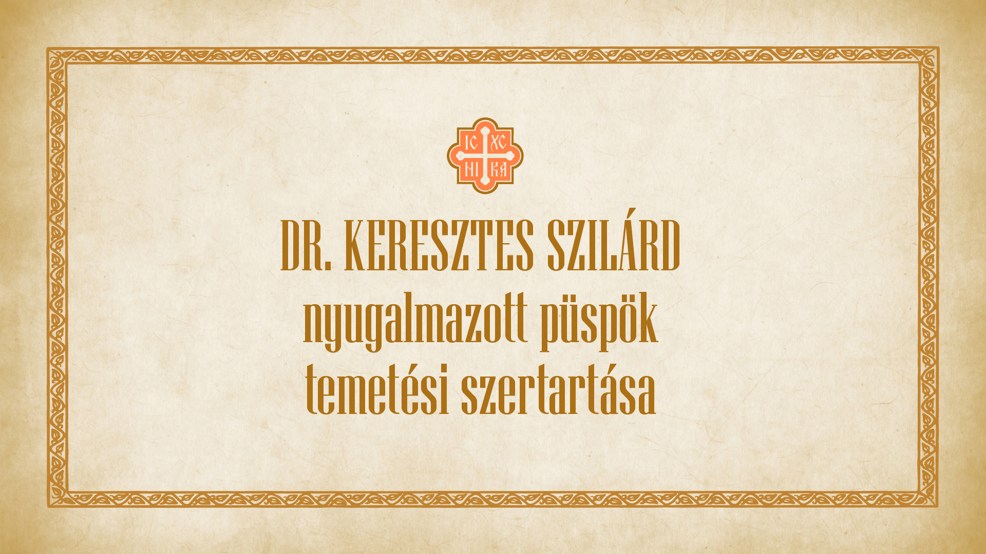 Élő adásban közvetítik Szilárd püspök atya temetési szertartását