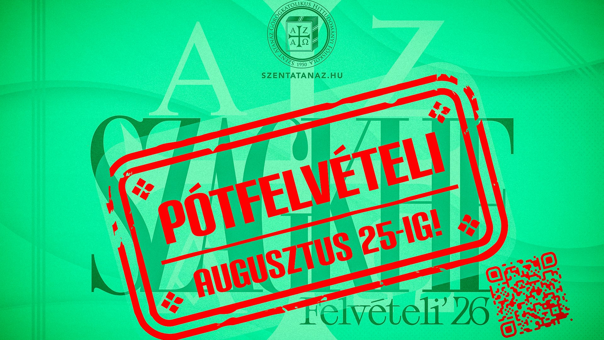 Pótfelvételi 2026