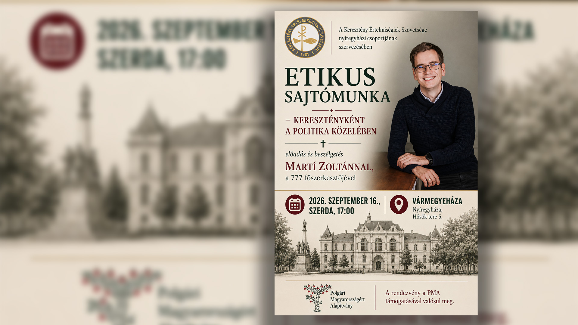 Etikus sajtómunka: Martí Zoltán ad elő Nyíregyházán