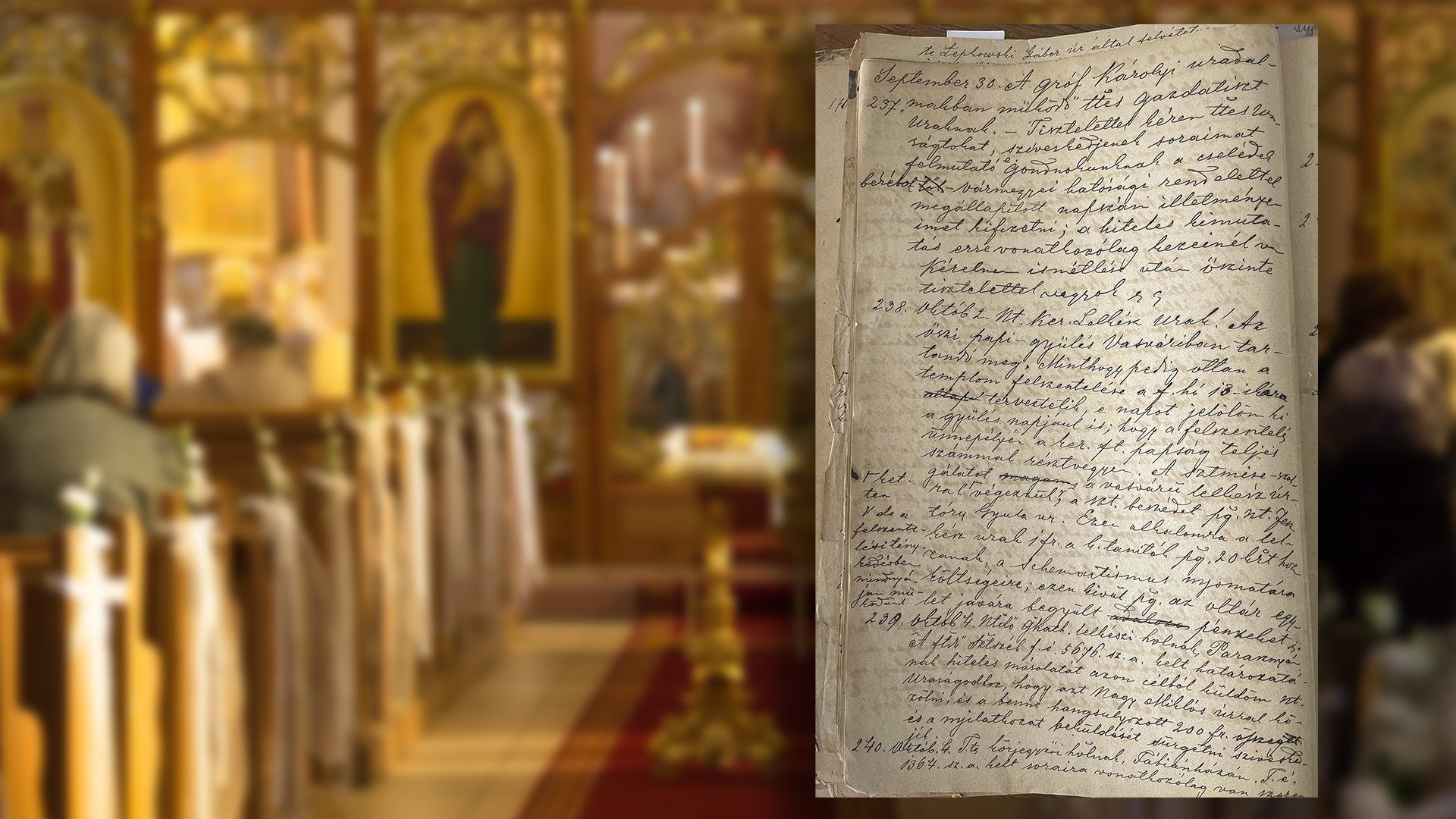 Egyházközségi mérföldkő 1895-ből: így készült a papság a nyírvasvári görögkatolikus templomszentelésre