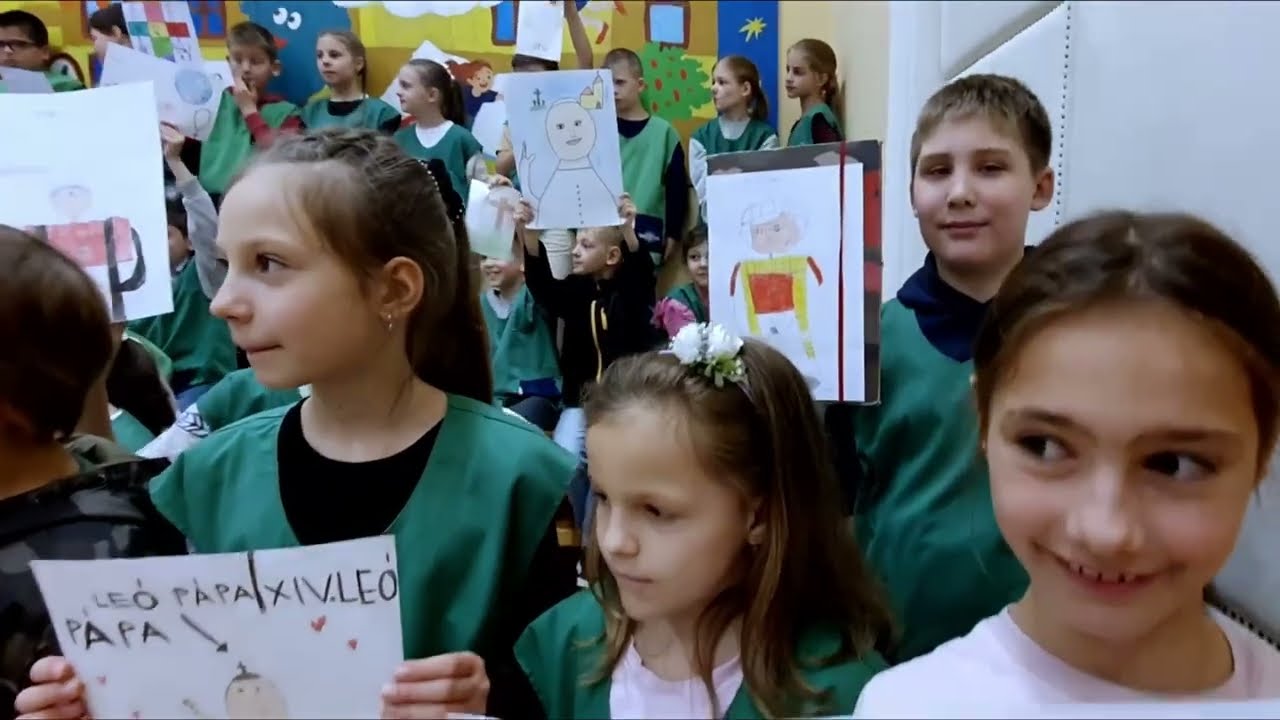 A gyerekek, akik Leó pápának rajzoltak